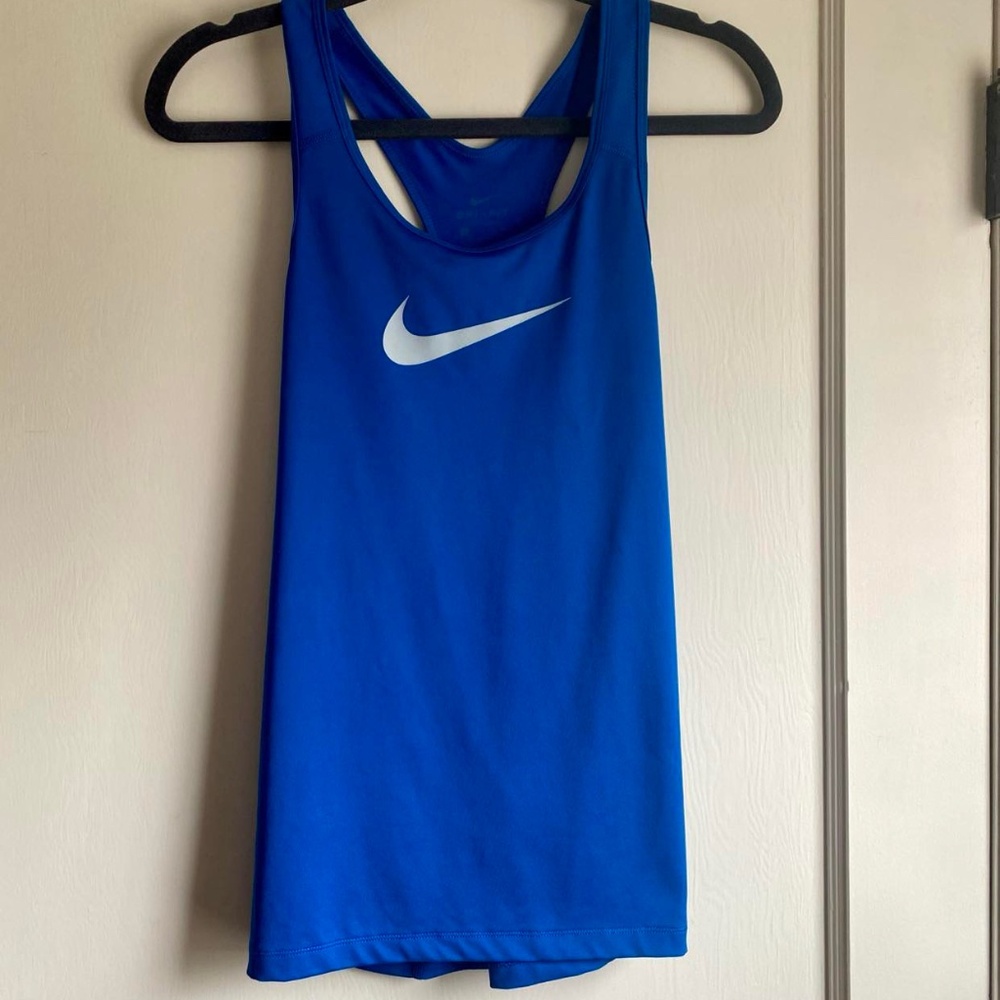 Nike Women's Dry-fit Blue Fitness Tank - Size Small
